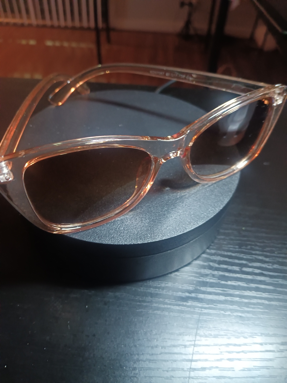 Clear Peachy Cat-Eye Sunglasses - Women's Fashion Shades